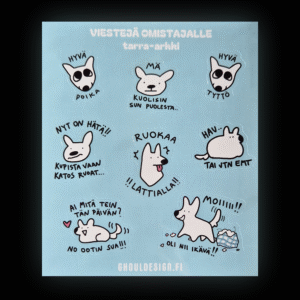 Viestejä Koiranomistajalle - tarra-arkki