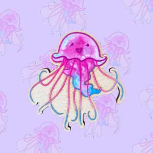 Meduusa - puinen magneetti