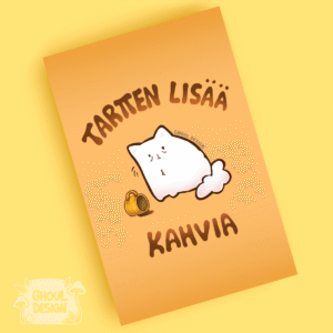 Tartten Lisää Kahvia - postikortti
